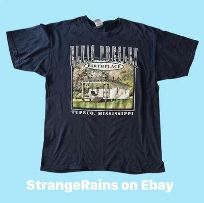 ELVIS PRESLEY Birthplace T Shirt (Large) Memphis Tupelo Mississippi - Image 1 of 3