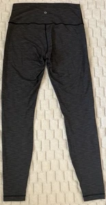 Lululemon Wunder Under High Rise Tight Leggings Meliert Schwarz Größe 8 - Bild 1 von 5