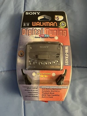 REPRODUCTOR DE CASETE PERSONAL SONY WALKMAN DE COLECCIÓN WM-FX 451 NUEVO Foto 1 de 4