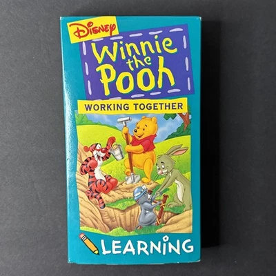 Disney’s “Winnie the Pooh” Learning Working Together-(VHS, 1996)*Tigger*Piglet - Image 1 of 2