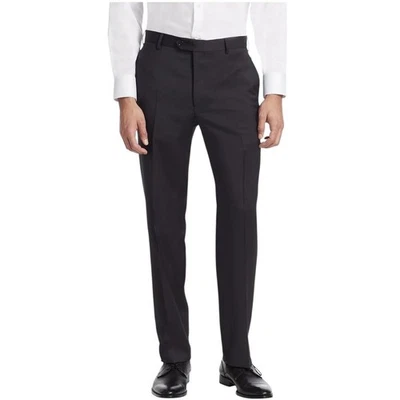 Pantalones de vestir Armani Exchange para hombre 32 regulares negros mezcla de lino pantalones clásicos Foto 1 de 4