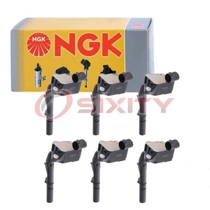 6 pc NGK Ignition Coils for 2019 Mercedes-Benz S450 3.0L V6 Spark Plug Wire ol - Picture 1 of 5
