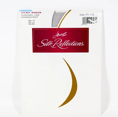 Pantimedias Hanes Silk Reflections Silk Sheer Control Top GRIS NIEBLA talla 717 CD Foto 1 de 3