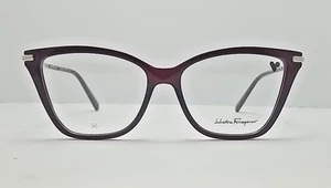 Salvatore Ferragamo SF2949R 612 Eyeglasses Transparent Burgundy 54 - 15 - 140 - Picture 1 of 8