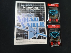 TRON SOLAR SAILER Intellivoice COMPLETE Box Manual Overlays - Picture 1 of 4