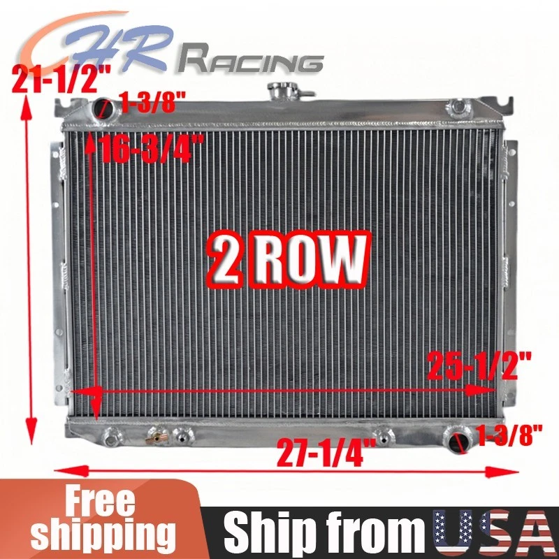 Radiador de aluminio para Nissan Máxima GL GXE SE 6Cy 3,0 L automático 1985-1988 1986 1987 Foto 1 de 4