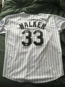 Larry Walker Signed Majestic Jersey HOF 2020 Inscription Tristar - Picture 1 of 3