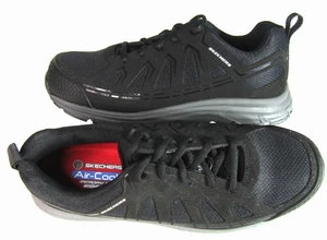 Zapatos Skechers Malad para hombre talla 10,5 negros punta compuesta seguridad en el trabajo utilitario 77535 - Imagen 1 de 11