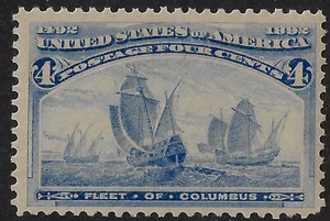 US Scott 233 Columbian MLH, CV$55, F-VF centering, fresh color	      (a7729 - Picture 1 of 3