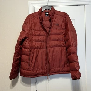The North Face Aconcagua 2 Puffer Jacket Lightweight Brick Red 550 Fill Mens XXL - Picture 1 of 7