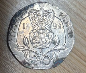1993 20p Twenty Pence Coin - Picture 1 of 2