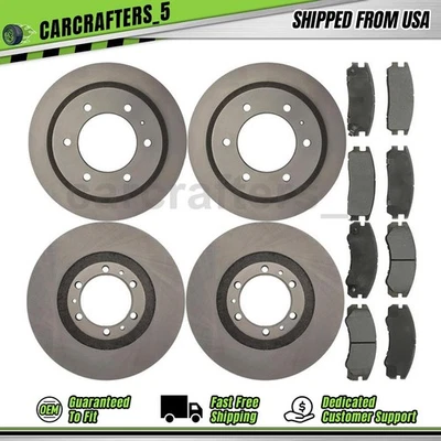 Juego de pastillas de freno de disco delanteras traseras para 1996 1997 Acura SLX 3,2 L Foto 1 de 4