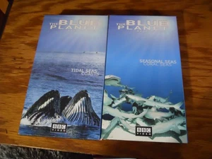 2 VHS Documentary Blue Planet ; Seas of Life -Tidal Casts & Coral Seas - Picture 1 of 2