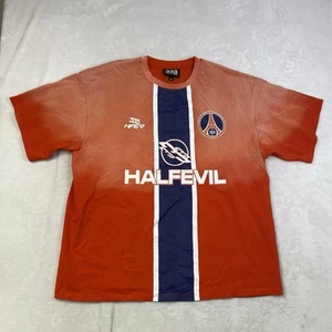 333 Half Evil PSG Style Paris St Germain Half Evil Soccer Tee T Shirt Men’s 3XL - Picture 1 of 8