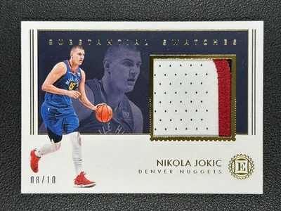 2018-19 Panini Encased Substantial Swatches Nikola Jokic Patch Gold 08/10#Z - Image 1 of 2