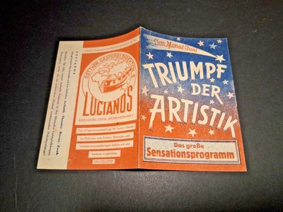 1948 juni ALTENBURG programm LUCIANOS VARIETÉ ostthüringische Gastspieldirektion - Bild 1 von 2