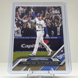 2024 Topps Now Freddie Freeman 866 1° World Series Walk-Off Granny Seals gioco 1 - Foto 1 di 2