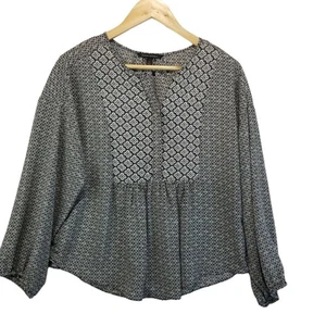Blusa Banana Republic Pequeña Dividida Cuello en V Botón Popover Bebé Muñeca  - Imagen 1 de 9