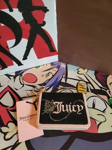 ๐Juicy Couture "Wing It" Card Case Key Fob (Liquorice/pink/diamond)๐ - Picture 1 of 3