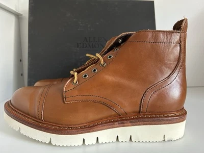 $475 全新带盒 Allen Edmonds Park City 系带防水靴男式 8 码棕褐色 — 第 1/4 张图片