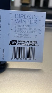 Neues Buch mit 20 USPS Forever Briefmarken VÖGEL IM WINTER 2017 Serie - postfrisch FB 14,60 $ - Bild 1 von 3