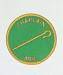 BSA Chaplain Aide Position Patch Green Twill Embroidered - Picture 1 of 3