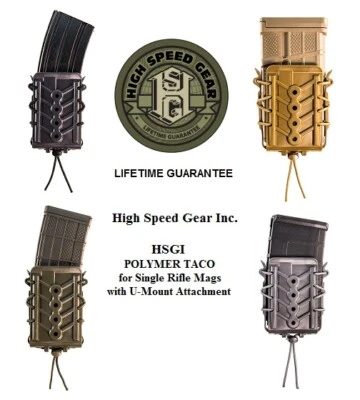 HIGH SPEED GEAR INC. - HSGI High Speed Gear HSGI 16TA00 POLY TACO Rifle Magazine Pouch Universal U-Mount NEW