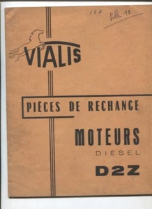 N°177 / VIALIS moteur diesel D2Z / catalogue piéces de rechanges type BM227-232 - Picture 1 of 1