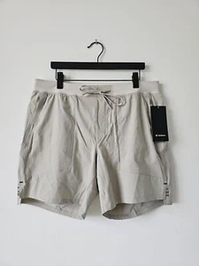 Neu mit Etikett LULULEMON RWLI Rohleinen beige Lizenz zum Trainieren Shorts 7" gefüttert Herren XXL - Bild 1 von 10