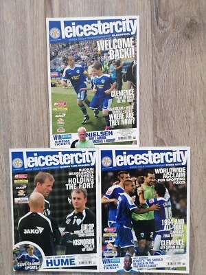 Leicester City x 3 home programmes  season 07-08 Championship - Image 1 of 4