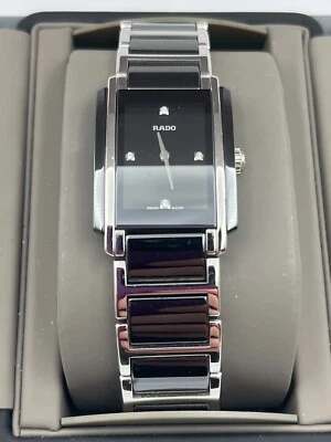 Rado Integral Quartz Black Dial Black Ceramic Ladies Watch R20613712 - Image 1 of 3