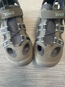 Teva Omnium Vegan Hybrid Wander Wasserschuh Sandale blau grau Riemen Damen US 9,5 - Bild 1 von 9