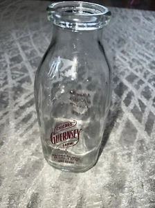 TSPP Milk Bottle Chicago Guernsey Farm Dairy Hinsdale IL COOK & DuPAGE CO Health - Picture 1 of 4