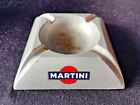 Raritt Martini Aschenbecher aus Aluminium, vermutlich 50er Jahre, Sammlerstck