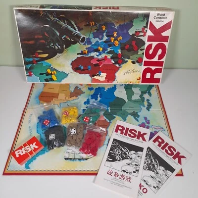 Risk The World Conquest Board Game Vintage Complete by Wadingtons - Image 1 of 4
