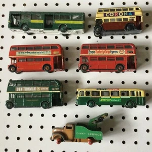 VINTAGE DINKY Collection of 7~ BUS #289,Commer, Parisien,+ - Picture 1 of 5