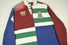 New listing
		Vintage Polo Ralph Lauren Color Block Fox Rugby Long Sleeve Shirt Mens 2Xl