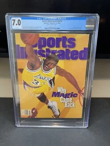CGC 7.0 Newsstand Edition Sports Illustrated- Magic Johnson-February 5 1996 - Picture 1 of 1