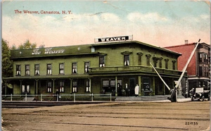 Post Card The Weaver, Canastoa, N.Y. Posted Stamped PC229 - Picture 1 of 2