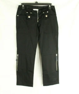 Pantalone cargo donna Blu In Firenze nero Capri taglia M Made in Italy - Foto 1 di 4