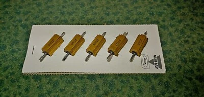 (5) NUEVAS resistencias Vishay Dale # RH25 - 25W - 20 ohmios - MI9840 (35223-D4) Foto 1 de 4