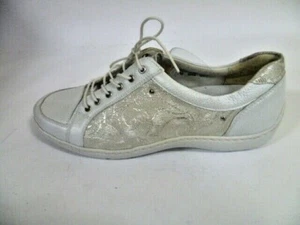 7 / 40,5 Waldläufer Slipper Halbschuhe Schuhe Leder Weite H silber - Bild 1 von 4