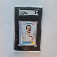 1969 Panini Campioni Dello Sport Mario Andretti ROOKIE RC #117 SGC 7 NR-MT **