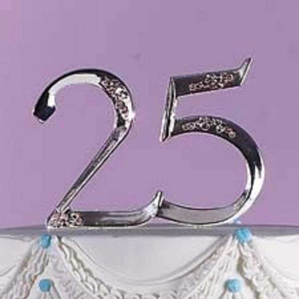 Selección 25 aniversario color plata con detalles de diamantes de imitación (1008/758) Foto 1 de 1