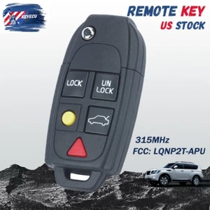for Volvo S60 S80 XC90 XC70 V70 Flip Smart Key Remote Fob LQNP2T-APU ID48 Chip - Imagen 1 de 6