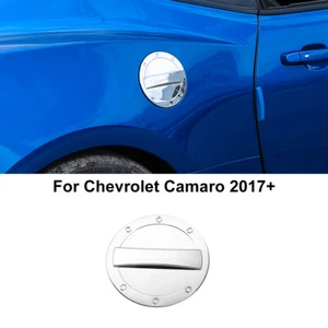 Chrome Fuel Tank Door Gas Cap Cover Trim Sticker For Chevrolet Camaro 2017+ - Picture 1 of 9