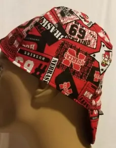Nebraska Corn Huskers p Custom Made Construction, Welder, Pipe-fitter, Biker Hat - Picture 1 of 2