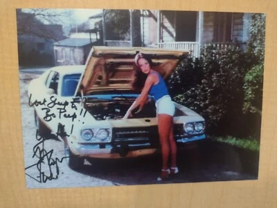 Foto de RP firmada autógrafa de Dukes of Hazzard General Lee Catherine Bach Daisy Luke Foto 1 de 4