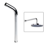 12" Stainless Steel Water Extension Pipe Long Shower Head Arm  Mounts Wall