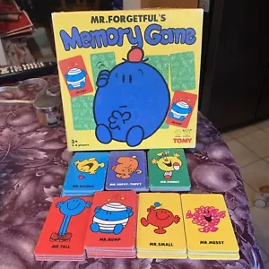 Mr Men Little Miss Mr Forgetful's Memory Game Card Game Very Rare Complete Nice - Picture 1 of 8
